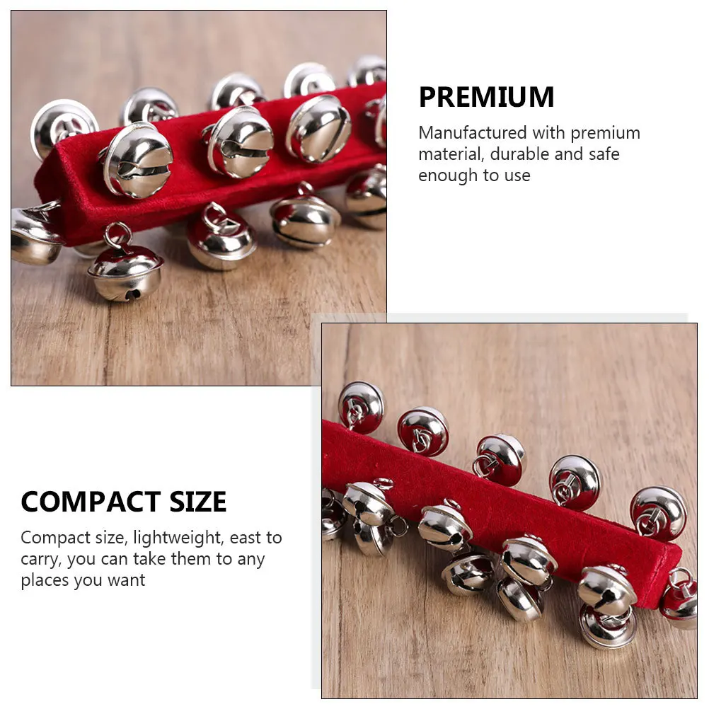 

2pcs Hand Bell For Bright Color Music Learning Durable Rattle Creative Percussion Instrument Musical