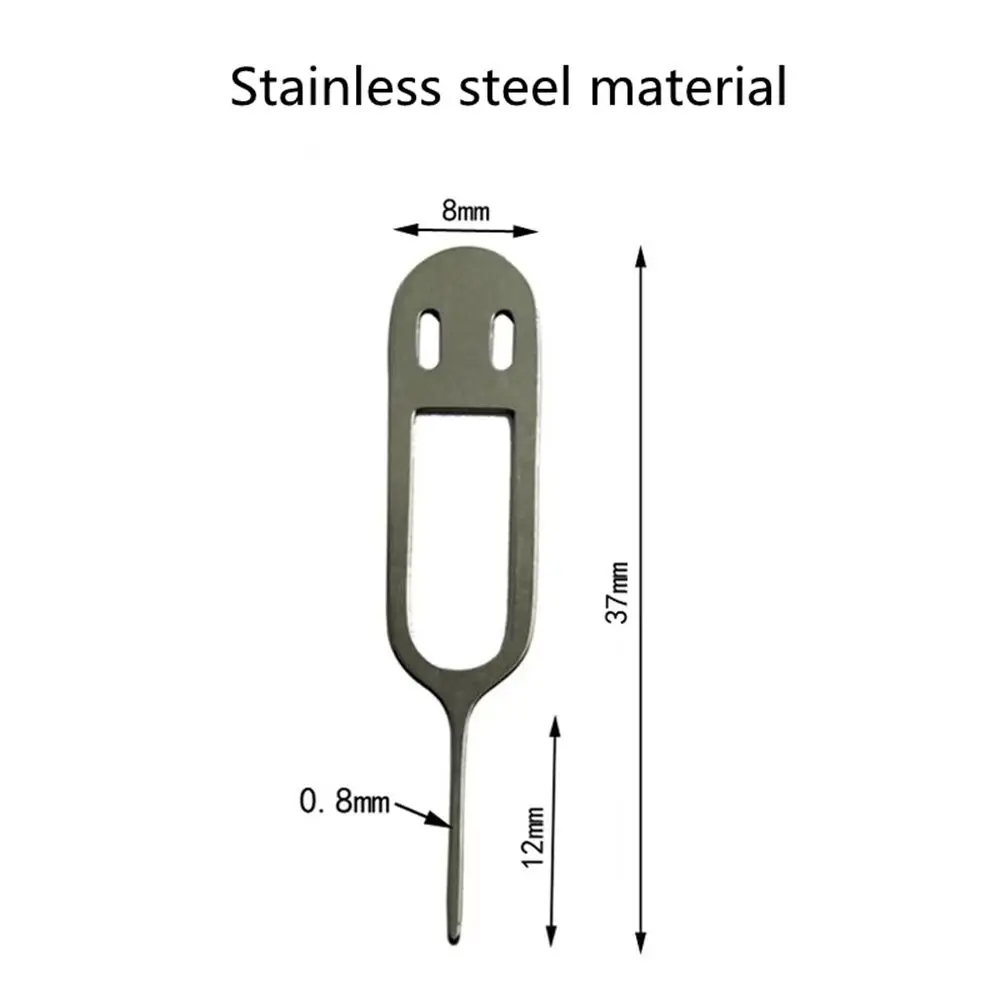 Vassoio per aprire lo strumento chiave del telefono Smartphone Pin della scheda di rimozione del telefono cellulare Vassoio della scheda SIM Ejector Pin Holder Eject Pin con custodia