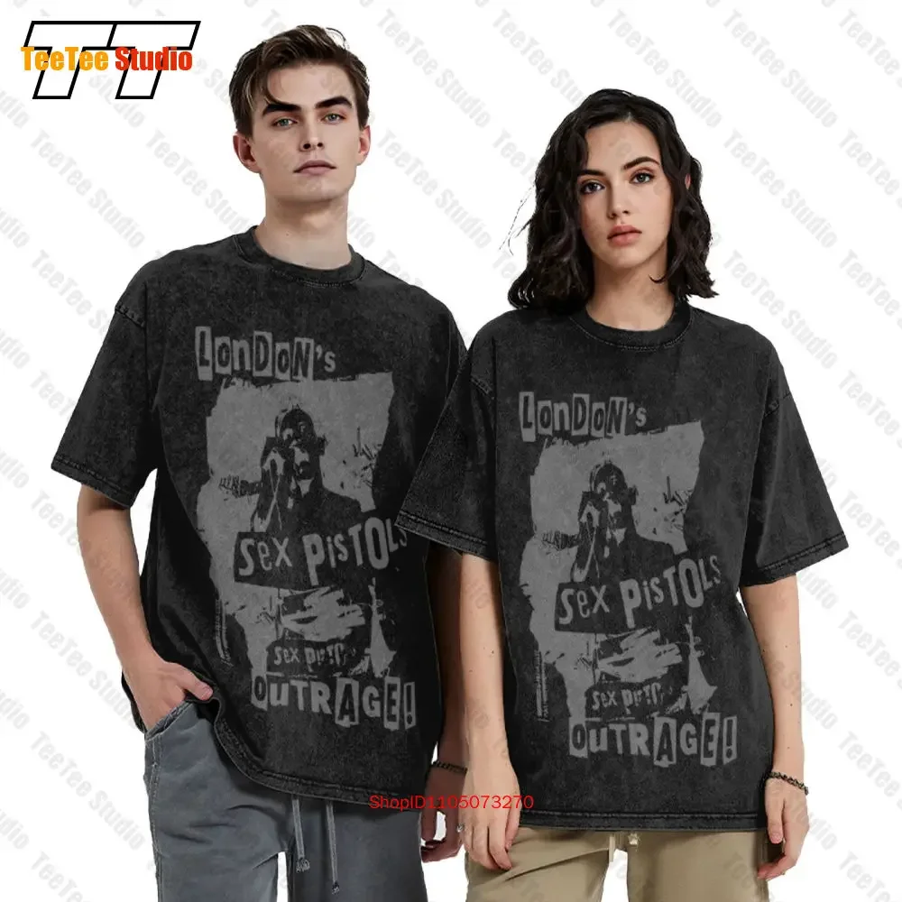 Sex Pistols Londons Outrage Red Sid Vicious Vintage Oversized T-Shirt 9CO7