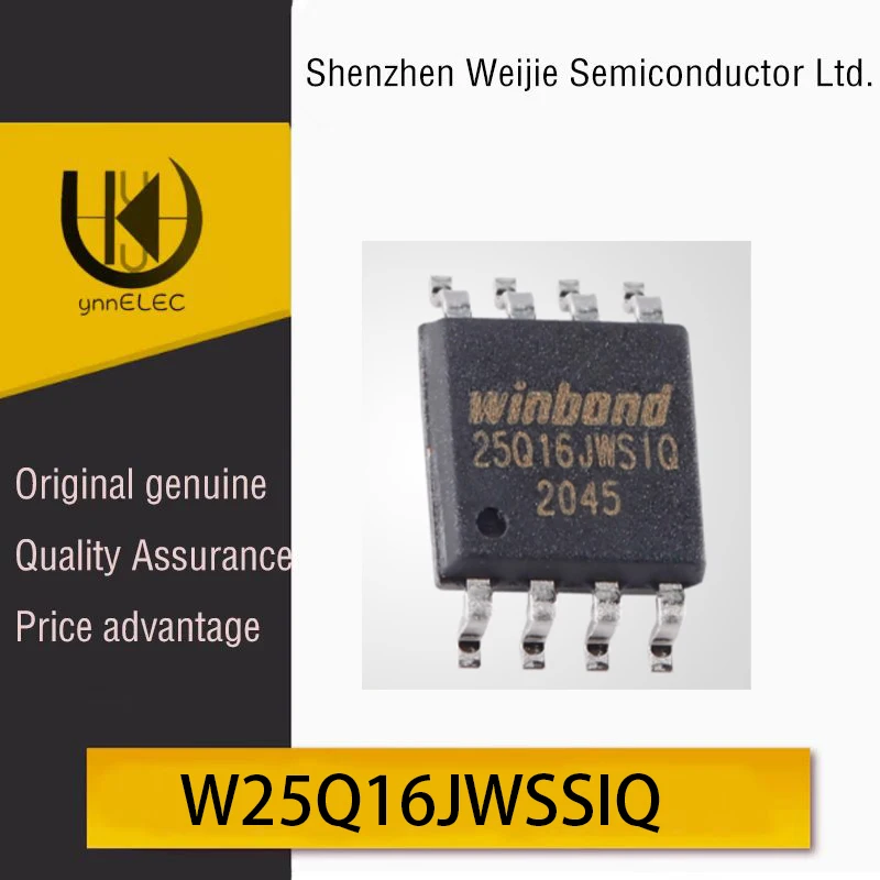 Genuine OEM SMD W25Q16JWSSIQ SOIC-8 1.8V 16M-bit Serial Flash Memory Chip Silk Screen