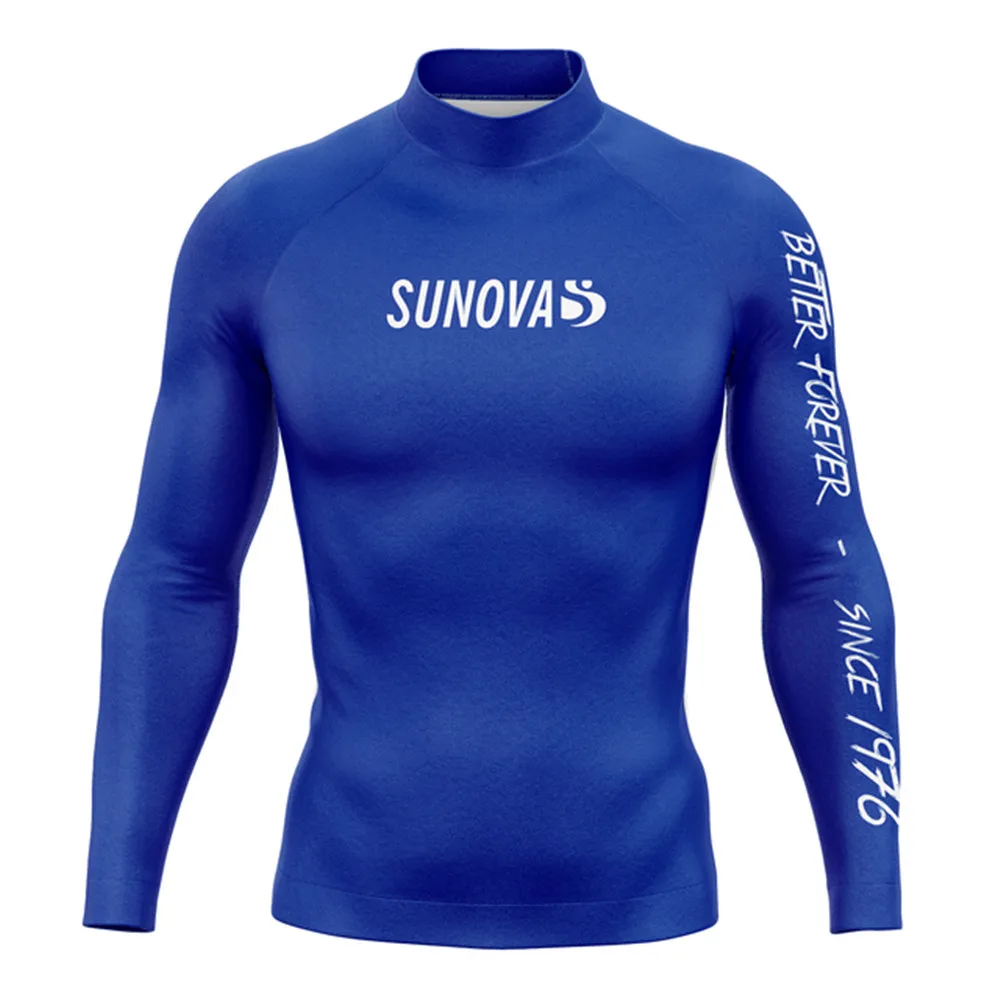 Men's UV Protection Long Sleeve Surfing Shirt Swimsuit Beach Clothing Swimwear Rash Guard Camisa Uv Proteção Solar Manga Longa