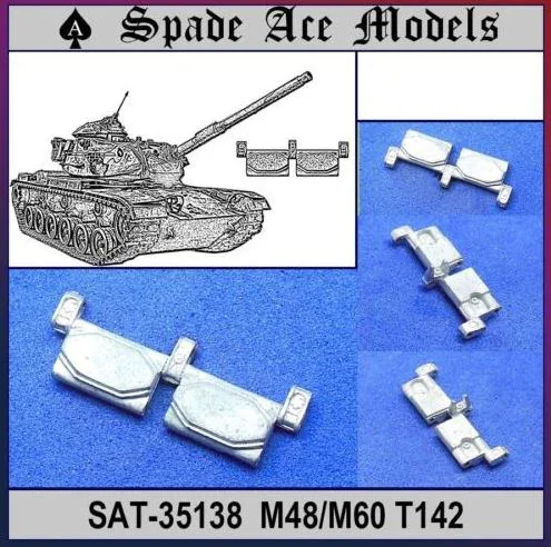 

Spade Ace Models SAT-35138 1/35 Scale Metal Tracks For US M60/M48 T142