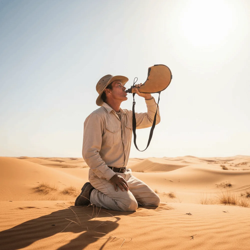 

Герметичная овальная портативная бутылка для воды из ткани Оксфорд для альпинизма и кемпинга