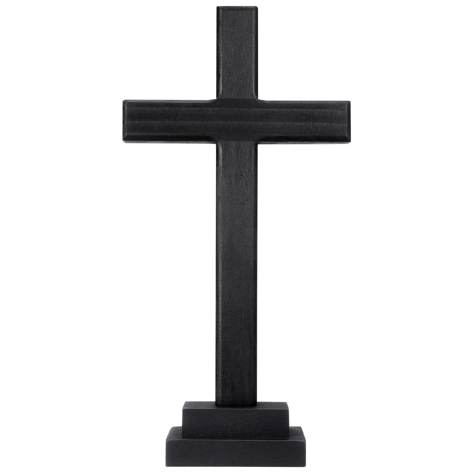 

1Pcs Solid Wood Cross Religious Decoration Handmade Wooden Craft for Home Church Gift Use Cross Shaped Adornment