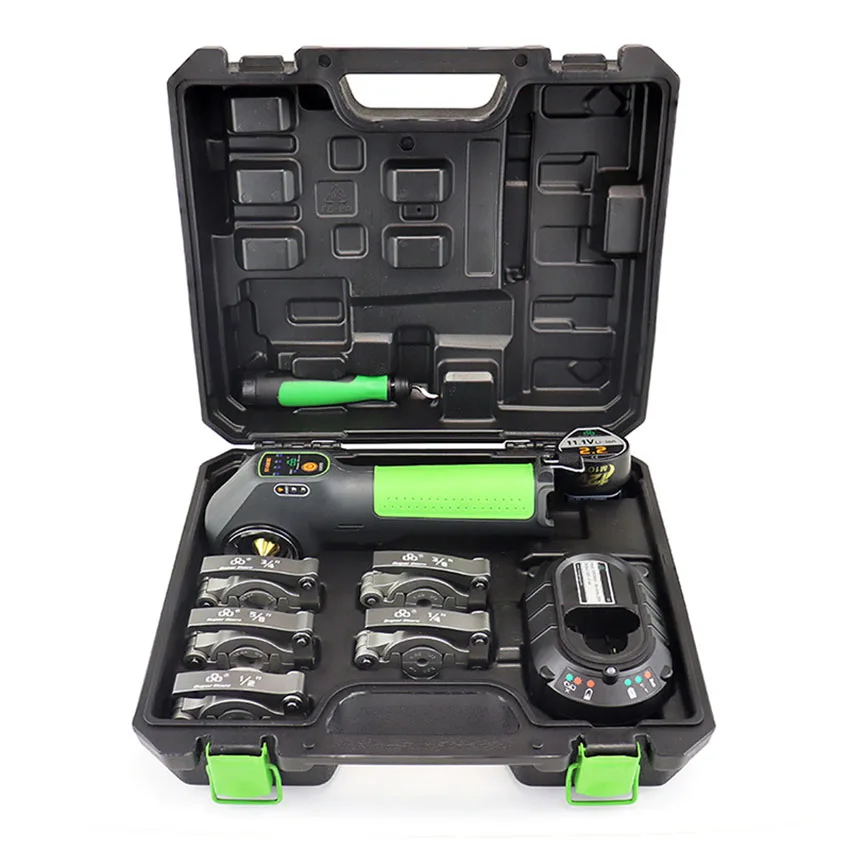 Lithium Battery Electric Copper Tube Expander, Flaring Tool for Refrigeration AC Maintenance, ST-E800A Portable Pipe Expander