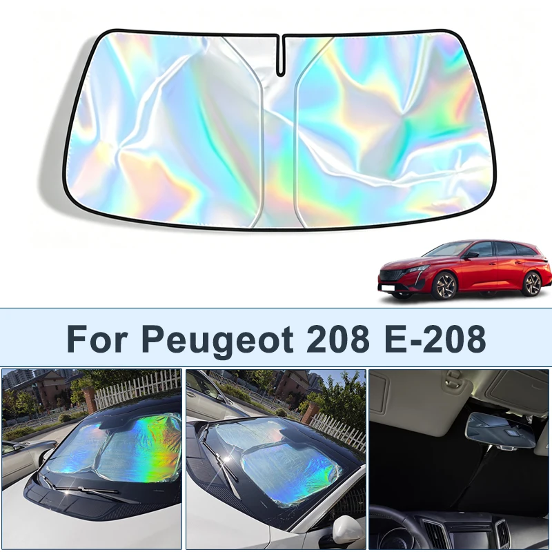 

Foldable Front Windshield Sun Shade For Peugeot 308 UV Reflective Sun Protection Cover Car Interior Accessories
