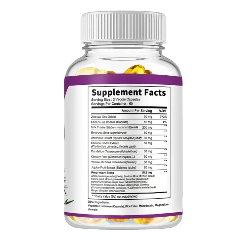 Liver Cleanse Detox Capsules - Helps Cleanse The Liver, Enhance Digestion and Bowel Function, and Promote Overall Health