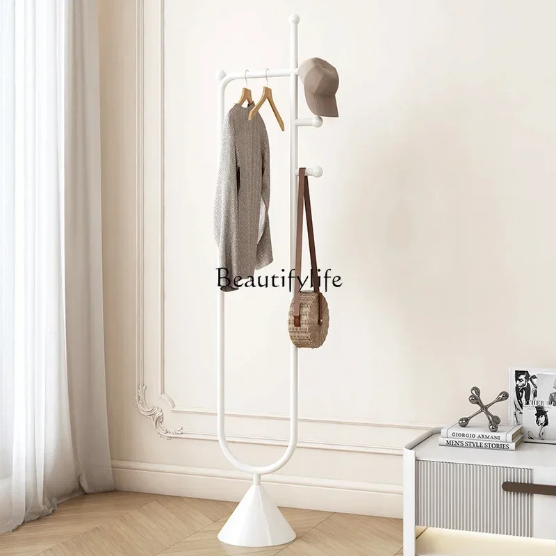 bedroom coat rack floor-to-ceiling Italian light luxury modern simple vertical does not take up space clothes storage hanger