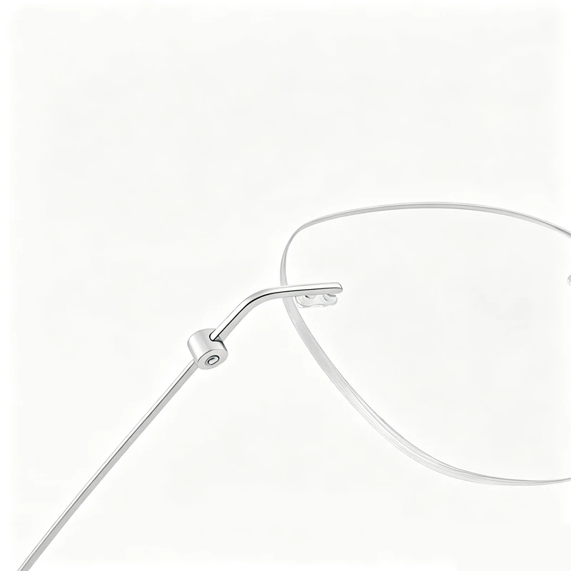 Pure titanium frameless prescription glasses customized for myopia, astigmatism, hyperopia, and women's optical glasses
