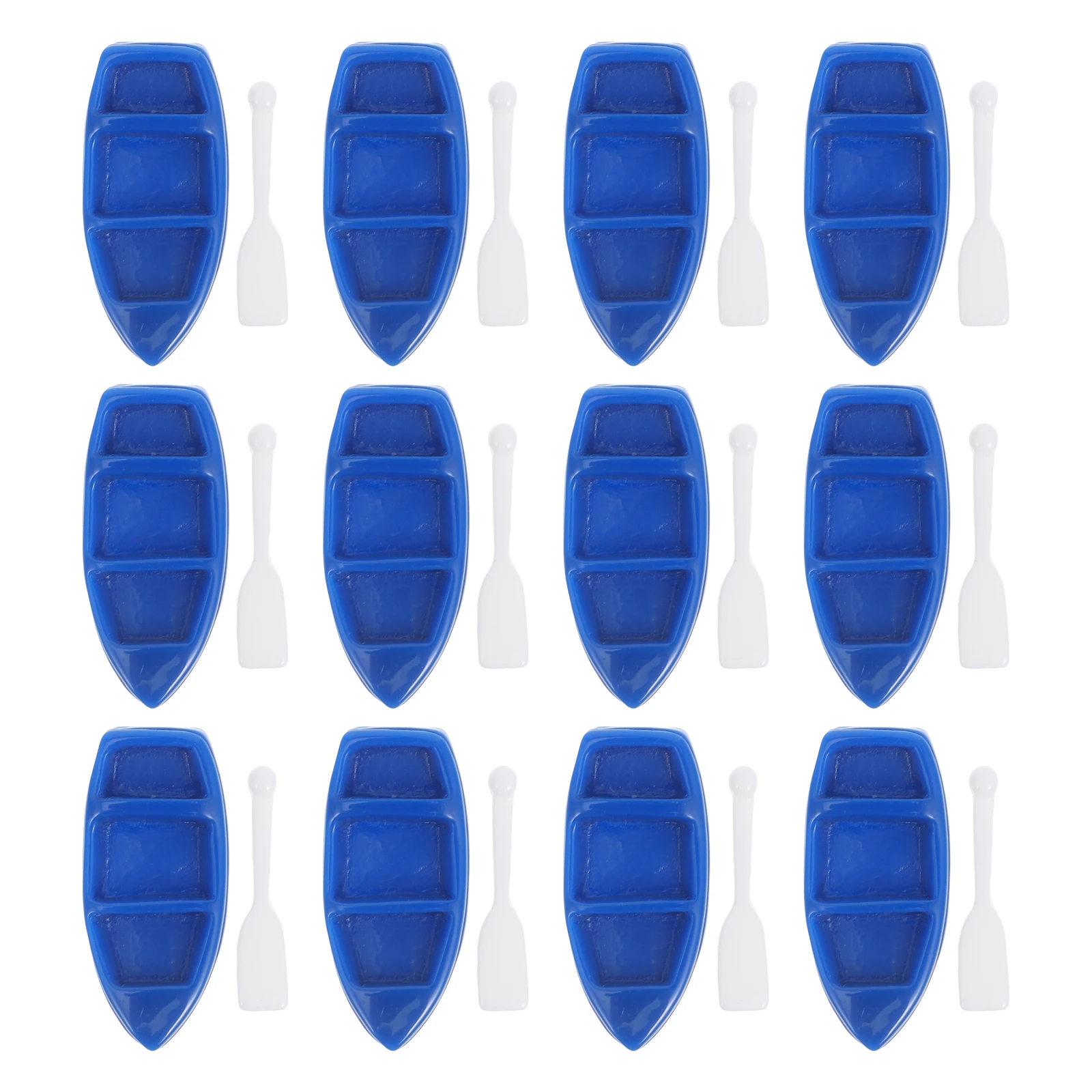 

20 set 20 set Mini Boat Ocean Theme Diy Craft Durable Miniature Resin Rowboat Set Bulk Gift Miniature Sailing Boat Dark Blue