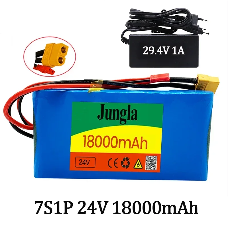 New 7s1p 24V 18000mah Lithium Ion Battery Pack Is Suitable for The Sale of Scooters, Toys and Bicycles with Built-in BMS+charger