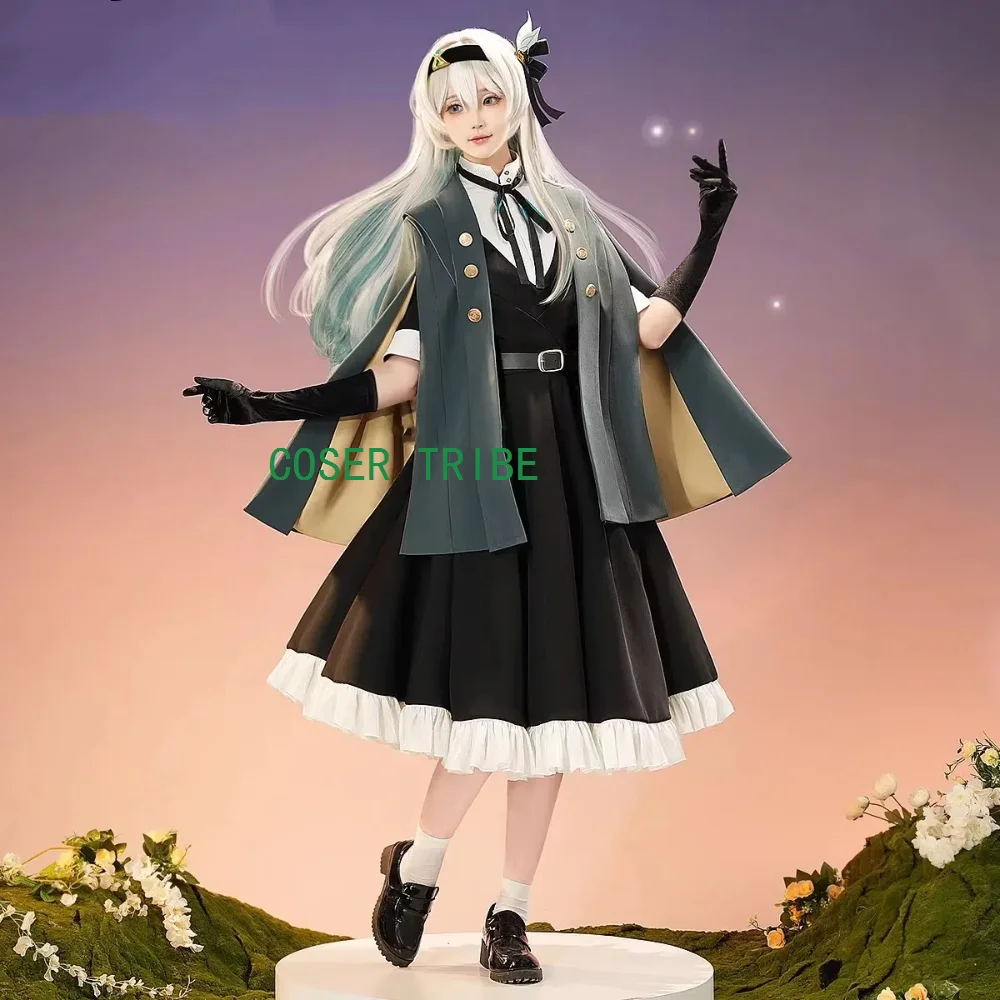 COSER TRIBE Honkai: Star Rail Firefly Midsummer Firefly Covenant Game Suit Elegant Dress Cosplay Costume Halloween Party Outfit