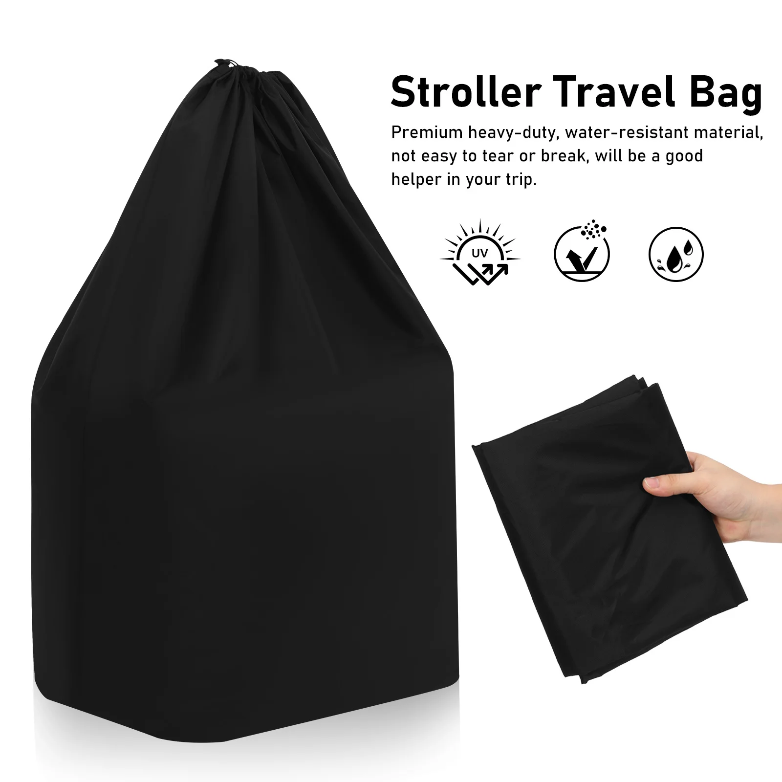 飛行機旅行用ベビーカーバッグ 軽量ベビーカー収納＆キャリーケース ゲートチェック対応 耐久性のある子供用トラベルベビーカーバッグ