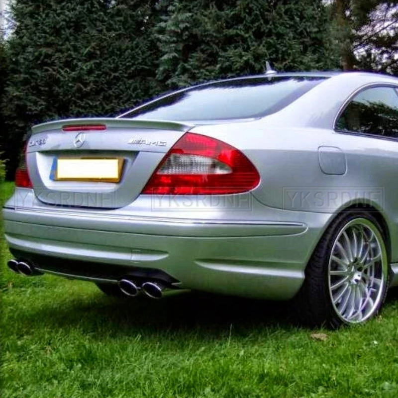 For Mercedes Benz W209 Spoiler 2004-2007 CLK-class CLK200 280 350 55 63 Spoiler Real Carbon Fiber/FRP Car Rear Wing Spoiler