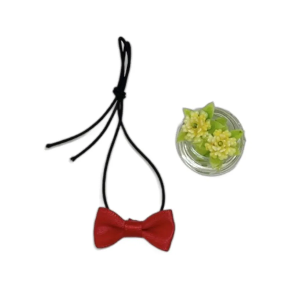 Solid Satin Mini Necktie & Bow Tie For 10/15/20cm Cotton Doll Multi-color Suit Shirt Matching Formal Doll Outfit Accessory