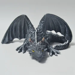 Garden Big Squatting Dragon Sculpture Guardian Statue Garden Dragon Sculpture Halloween Outdoor Gothic Decor and Home Decoration