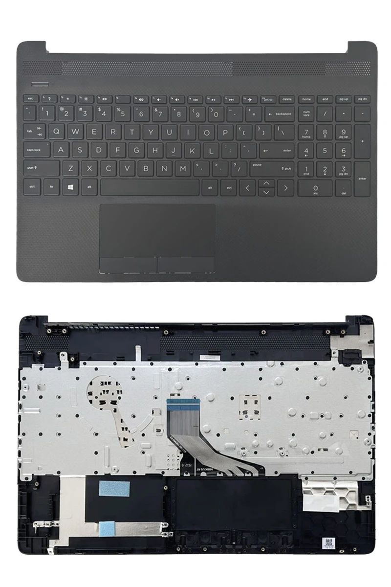 For HP 15S-DU DY DR 15-DW TPN-C139 laptop palm rest upper cover case keyboard