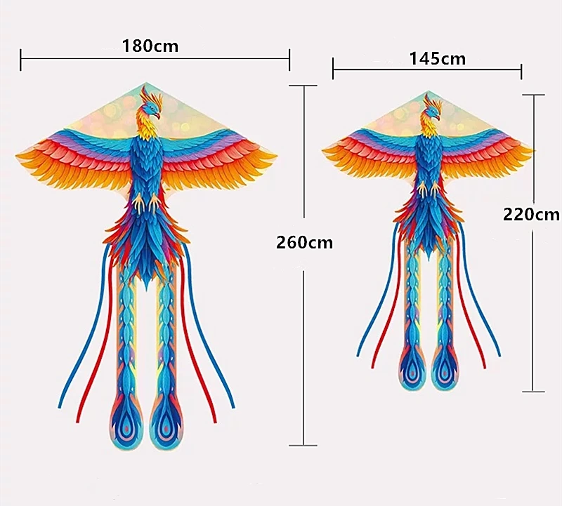 Gratis verzending phoenix kite deportes-y-ocio drachen vliegen draak vliegende peonza madera outdoor speelgoed cerf volant professional