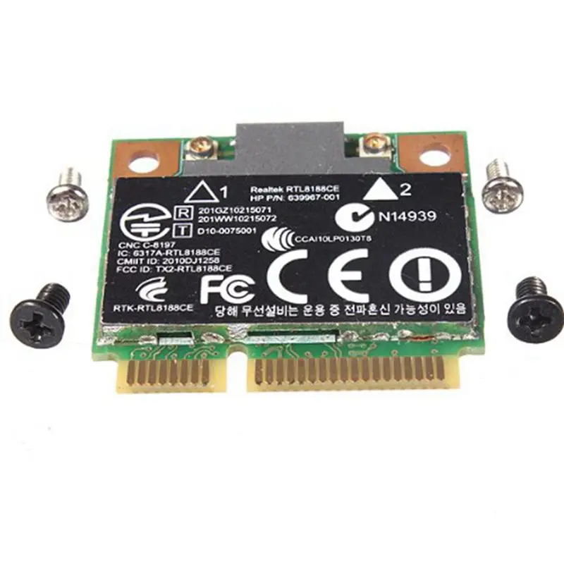 

Классическая сетевая карта Classic-2X 150 Мбит/с Wi-Fi Mini PCI-E для HP Realtek RTL8188CE Wireless-N 802.11 B/G/N 640926-001 639967-001