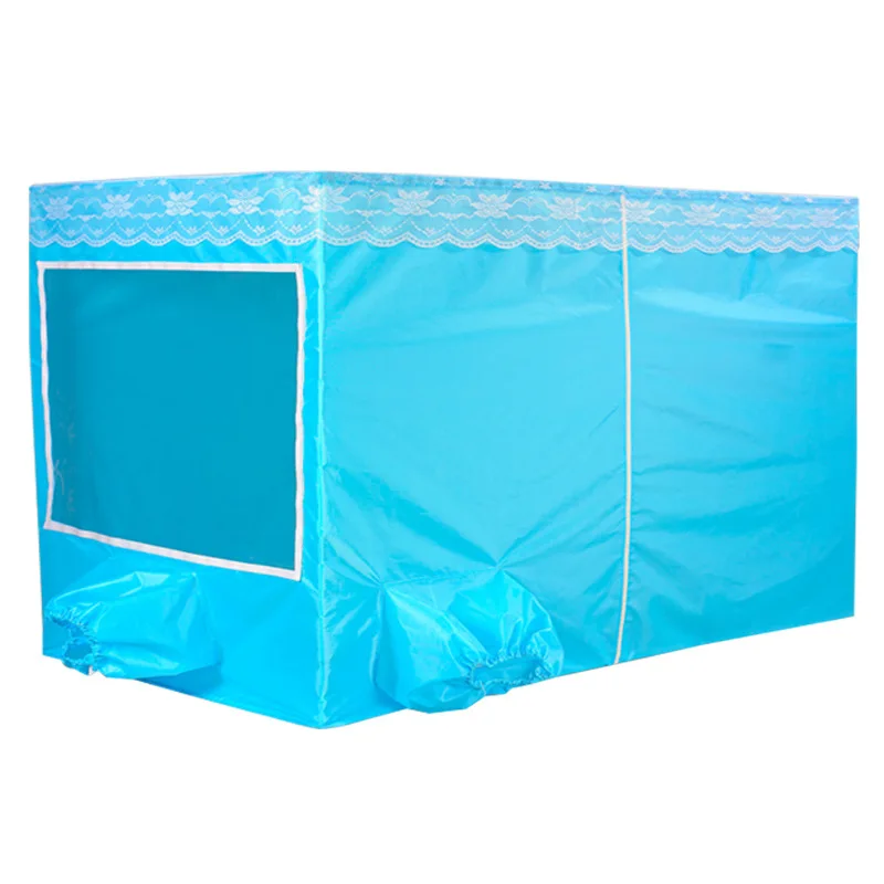 

Thiened Double Door Mosquito Net Winter And Summer Insulated pe Air Conditioner Mosquito Net Warm Zipper Tent for All Sea...