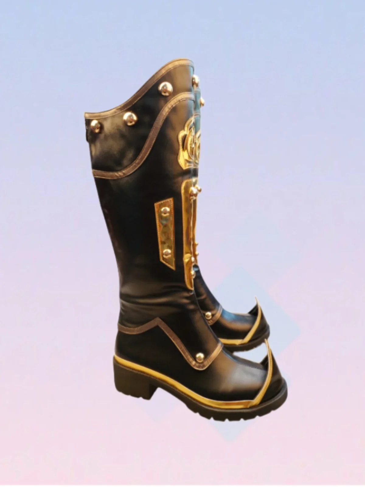 Antiquarian Qi Shiyi 코스프레 신발 정체성 V 동물 테이머 코스프레 여성 PU 부츠 할로윈 액세서리 맞춤 제작