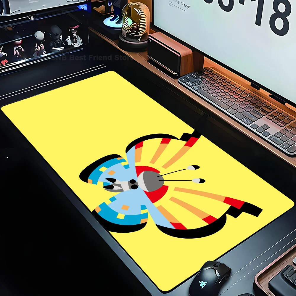 

Anime P-pokemon Butterfly Mouse Mat Desk Mat With Pad Gaming Accessories Prime Gaming XXL Keyboard Pad