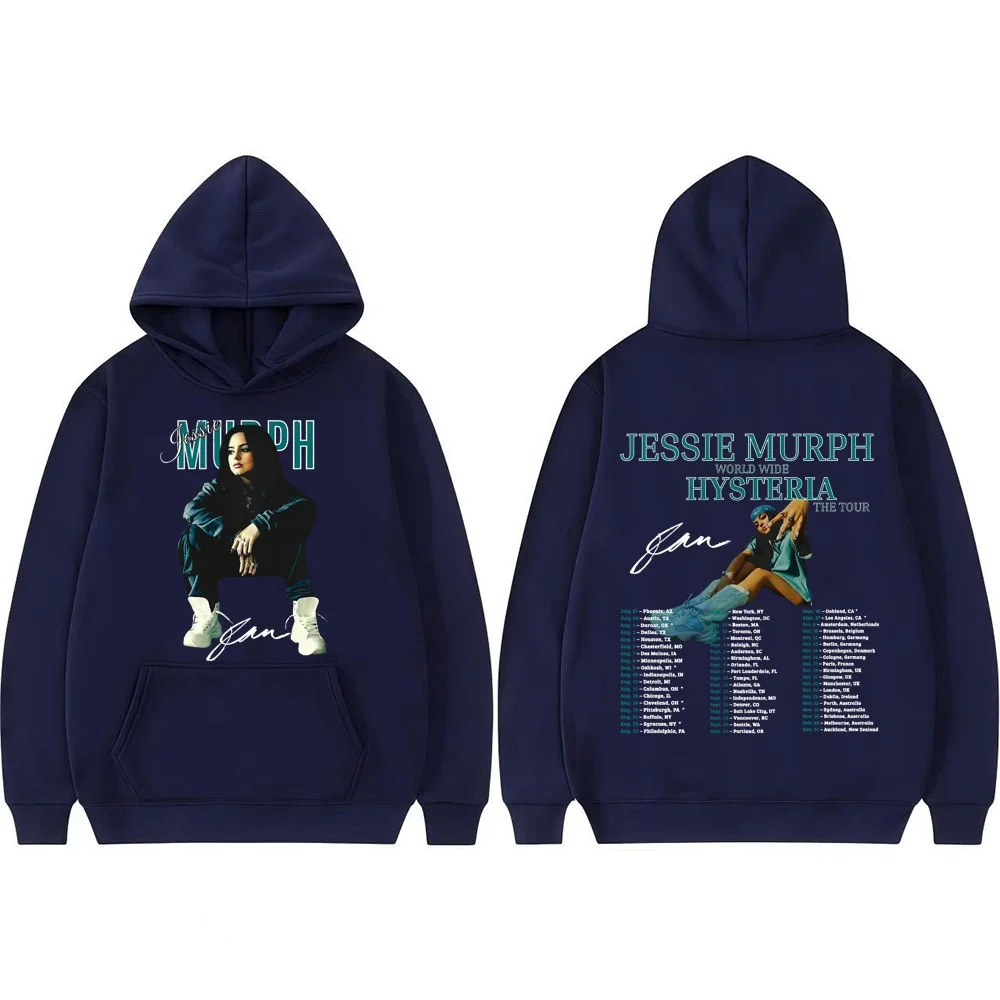 جيسي مورف 2025 رحلة غامضة عالمية ميرش ملابس رياضية الخريف/الشتاء الرجال النساء موضة ريترو فضفاض قلنسوة من القطن