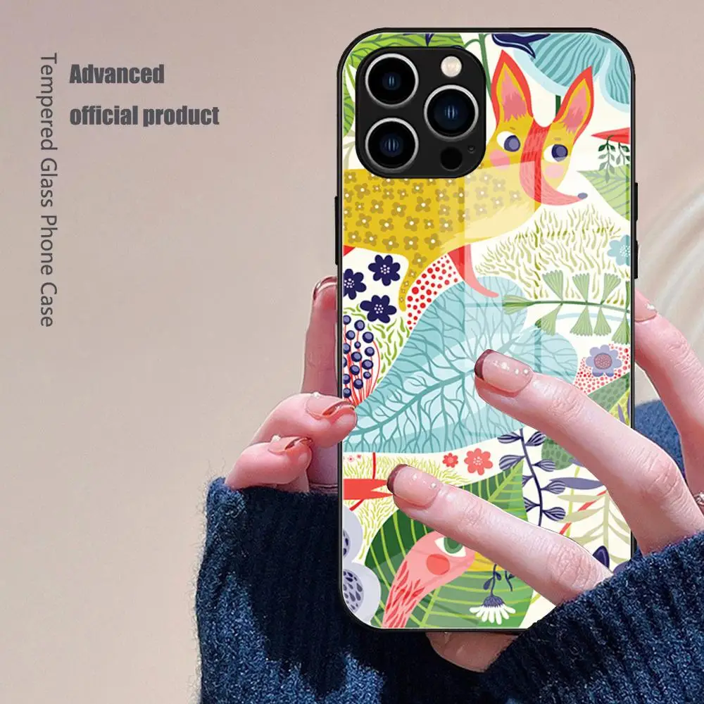 Glitte Golden Foil Leaf Animal Sloth Phone Case Tempered Glass For IPhone 17 16 15 Promax 14 13 Pro 12 11 plus phone case