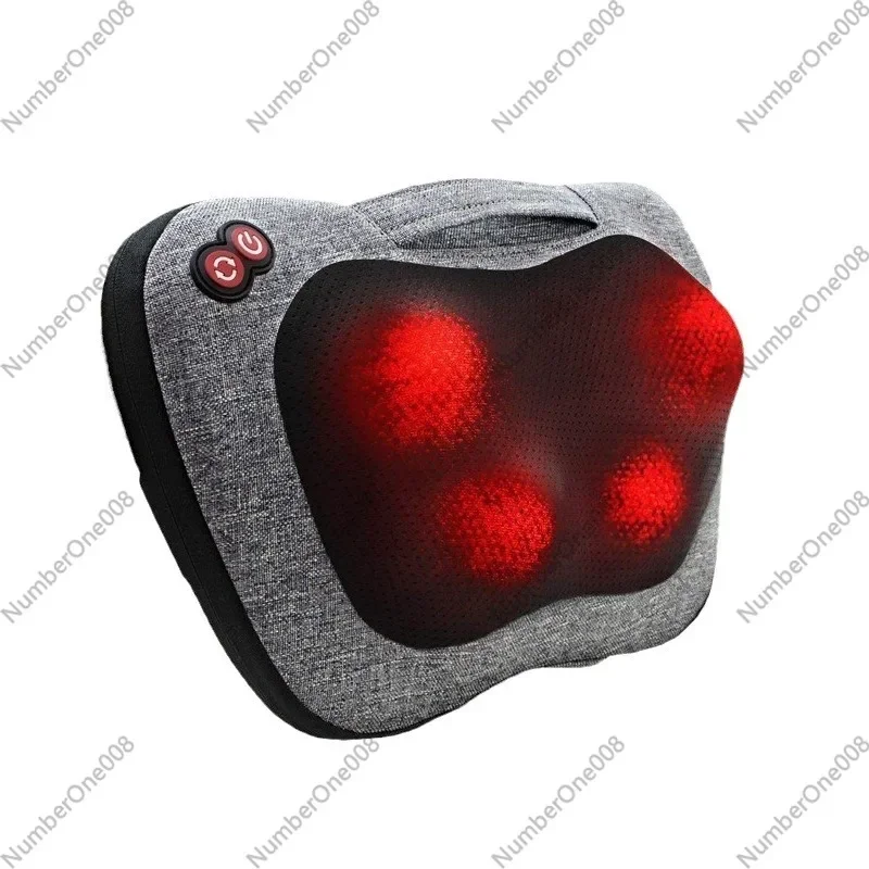 Back And Neck Massager - Home & Car Use - Neck, Shoulder & Back Massage Pillow - Electric Deep Kneading Shoulder Massager