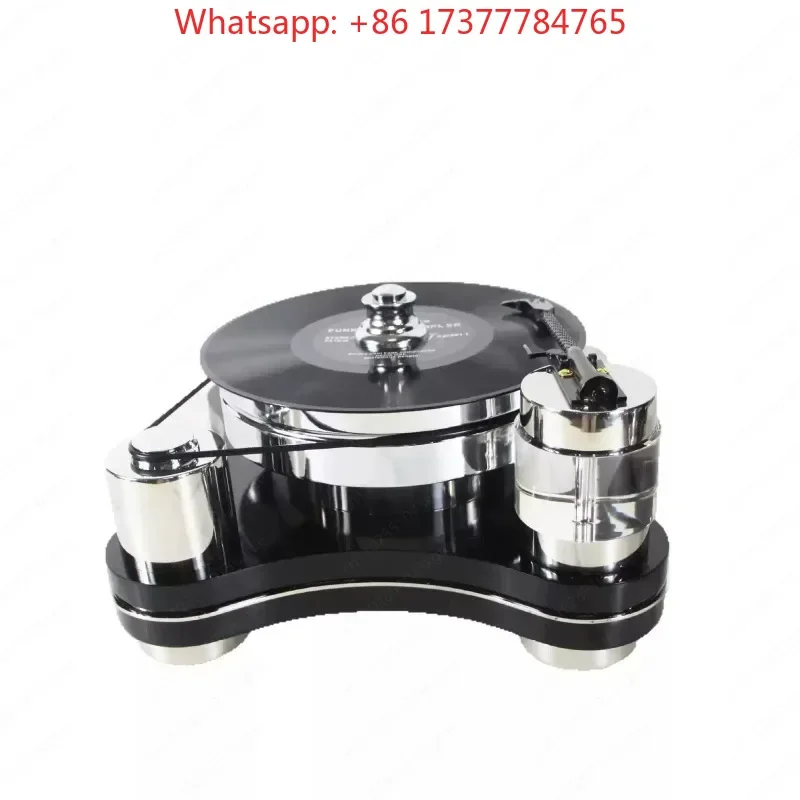 Minimalist modern vinyl record player stainless steel model room hotel clubhouse living room ornament decoration