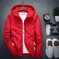Seven Color Ten Size Spring and Autumn Casual Jacket Hooded Coat for Men