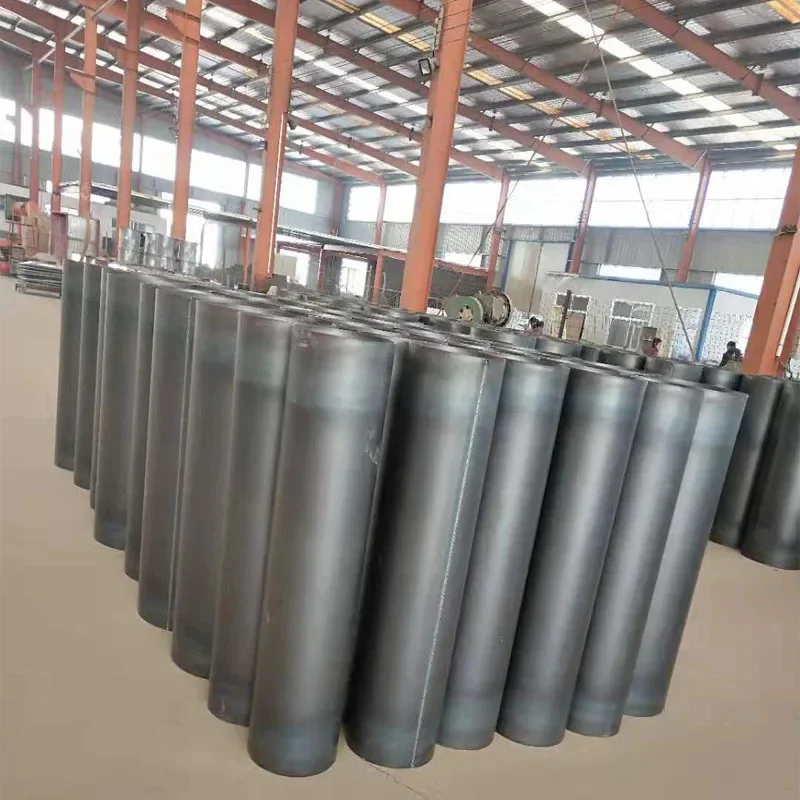 Manufacturers process customized carbon steel civil air defense ducts, machine seamless welding smoke and dust removal ventilati