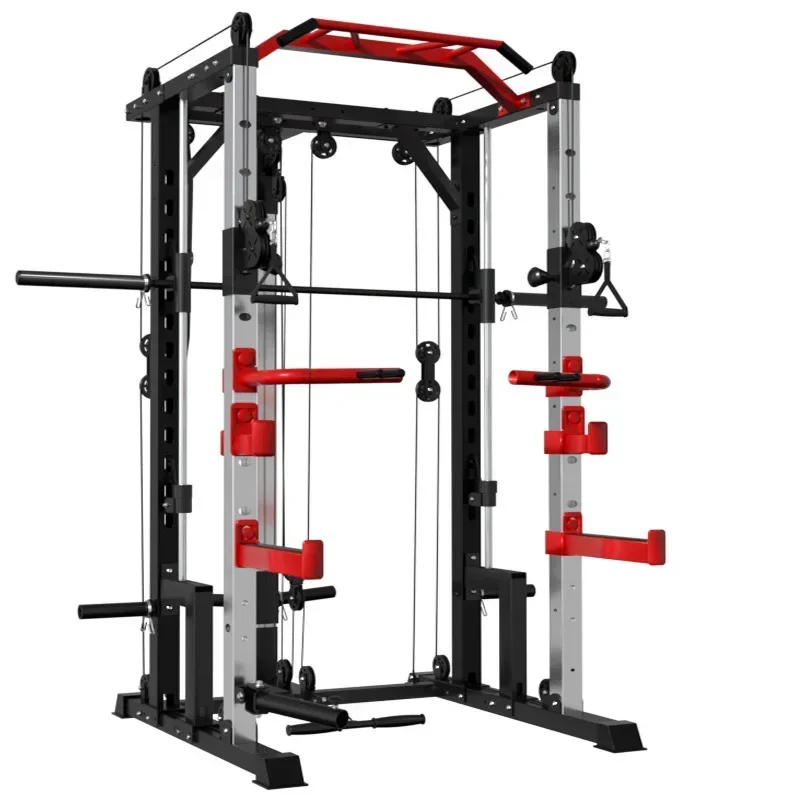 Sports Fitness Equipment Steel Squat Rack Gantry Push Strength Training Suit Combination Smith Machine