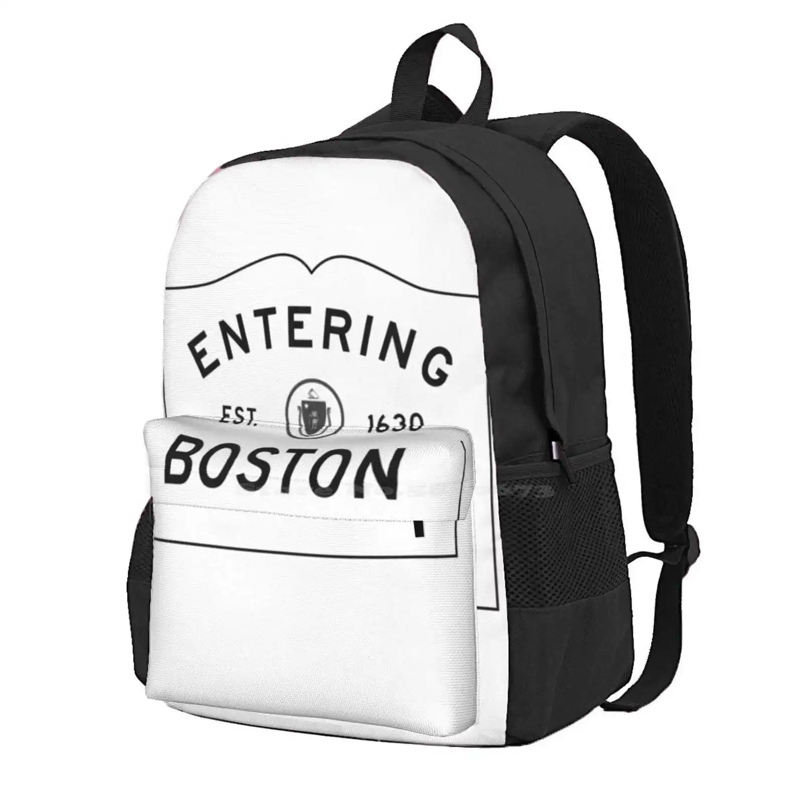 Entering Boston Hot Sale Schoolbag Backpack Fashion Bags Entering Boston Sign 1630 Boston Massachusetts