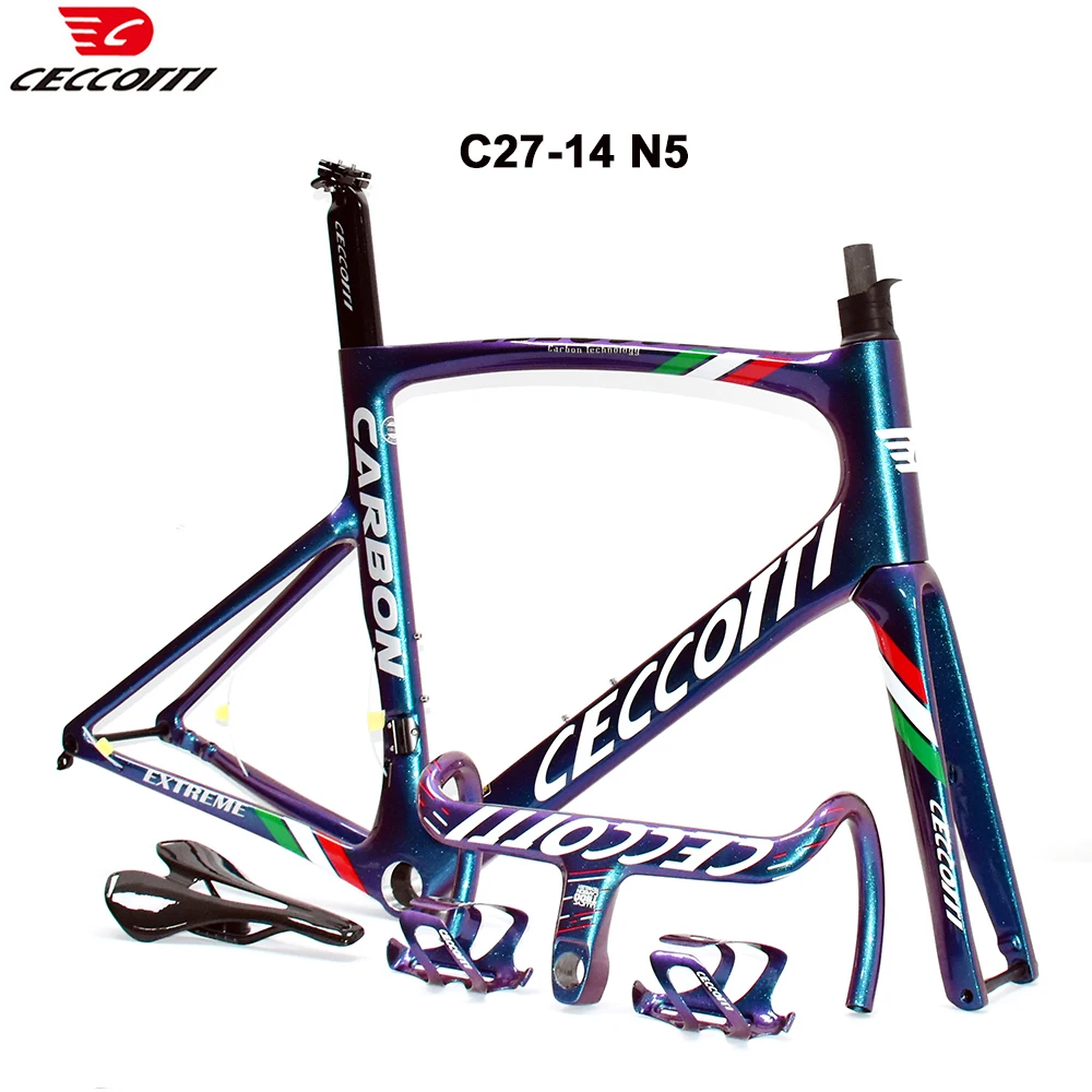 

CECCOTTI RF27 Model Full Hidden Cable Bike Frame More color Carbon Frame T47BB And Disc Brake Max tires 30mm Bicycle frameset