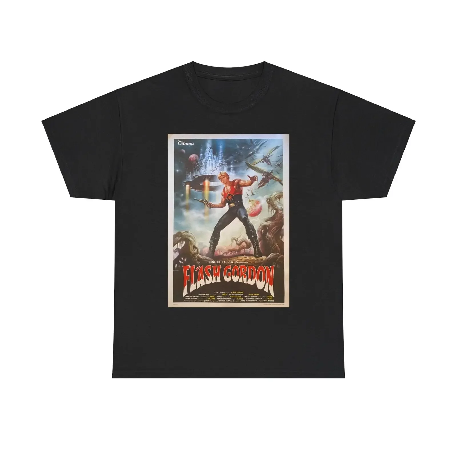 Flash Gordon (1980) Vintage Italian Movie Poster T-Shirt