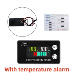 6133A DC Voltímetro de Bateria 8V-100V Indicador de Capacidade Medidor de Potência de Lítio LiFePO4 Célula de chumbo-ácido 12V 24V 48V para Bateria LCD