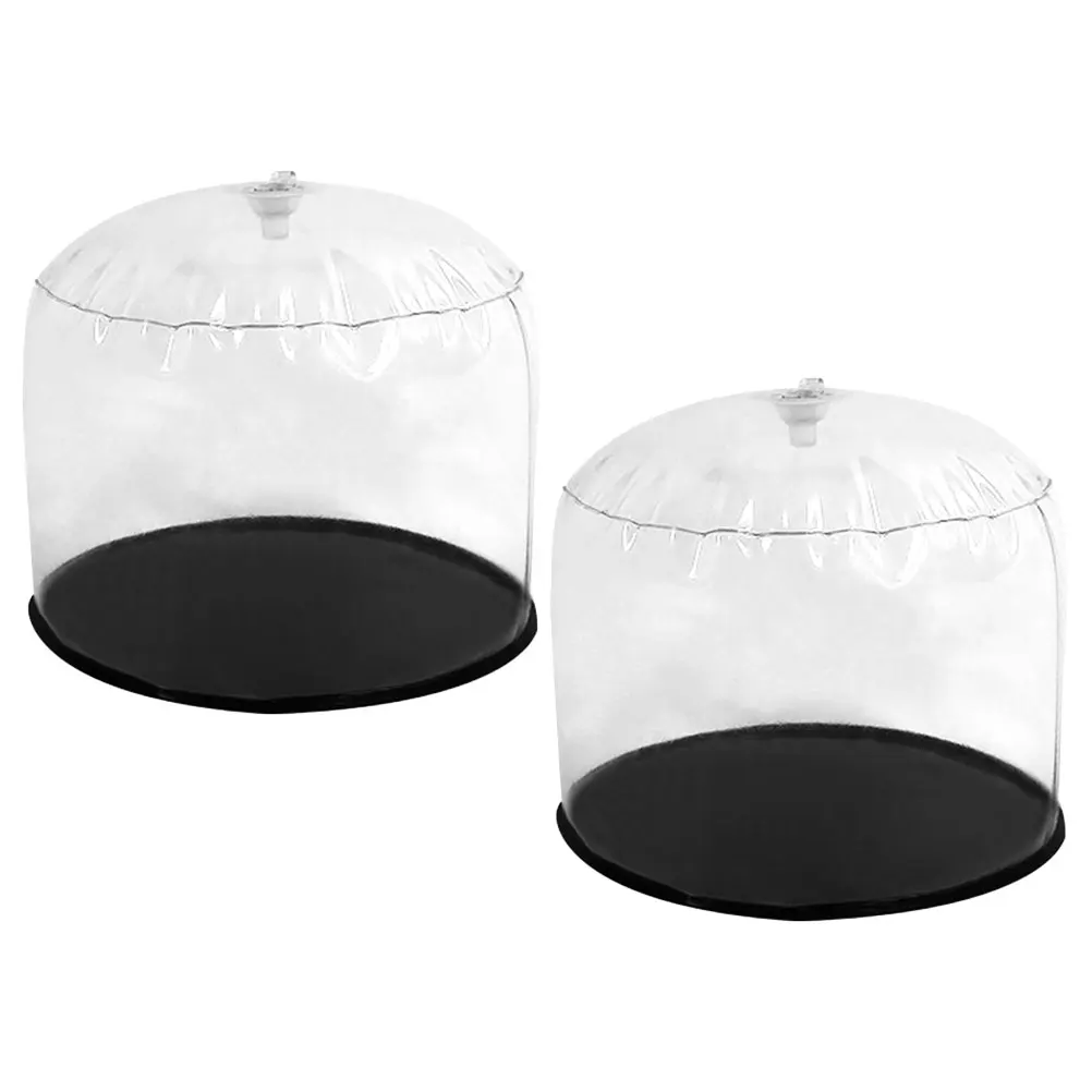 

2pcs Hat Display Rack Inflatable Stand Plastic Organizer Cap Support Storage Solution For Round Hats Home Shop Use