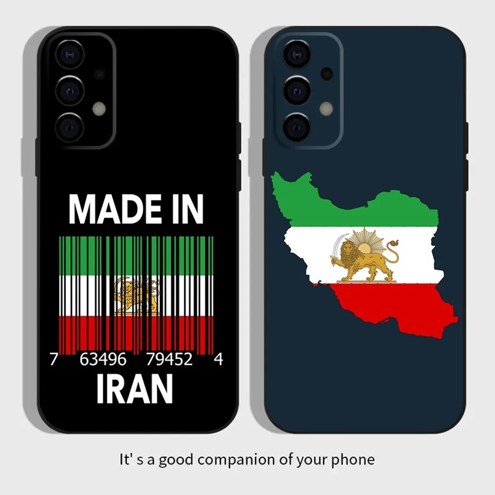 

Map Iran flag Art Phone Case For Samsung Galaxy A13,A21s,A22,A31,A32,A52,A53,A71,A80,A91 Soft Black Cover