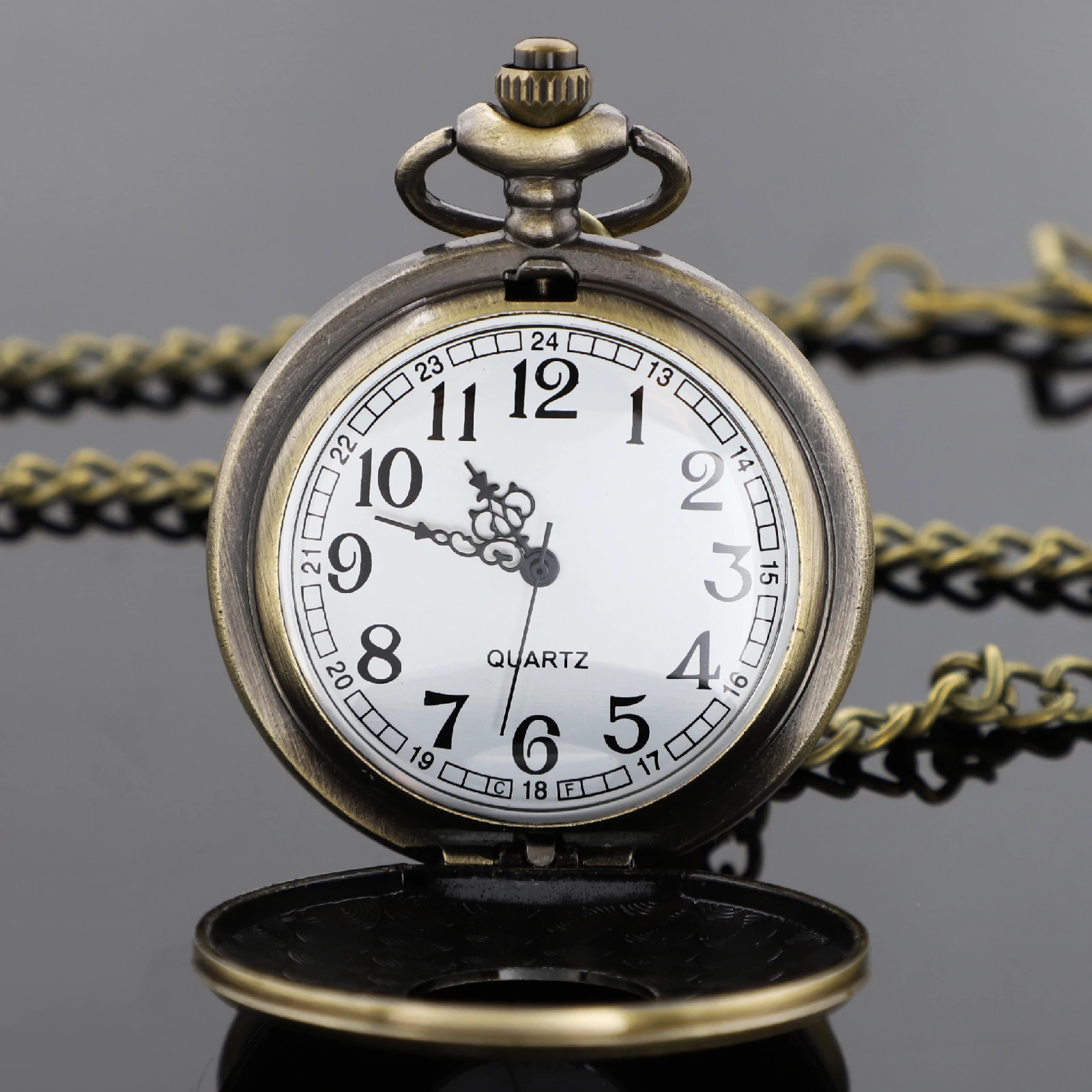 ساعة جيب Steampunk كلاسيكية مجوفة للنساء والرجال ساعات جيب فوب مع قلادة قلادة هدية Reloj De Bolsillo