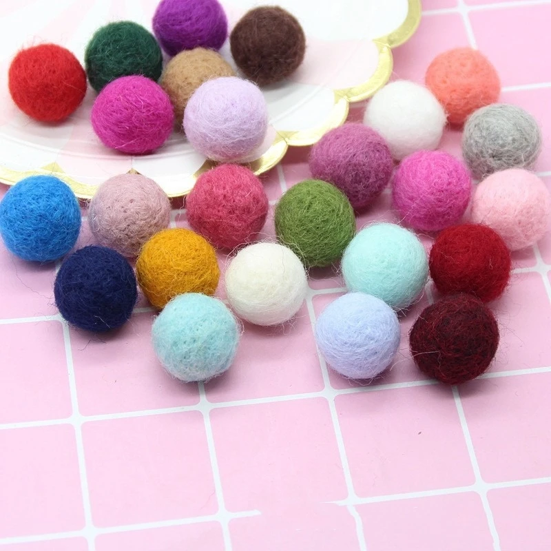 10pcs/lot 30mm Wool Felt Balls Garland Party Decor Wedding Decorations Colourful Kids Room Home Decor DIY Craft