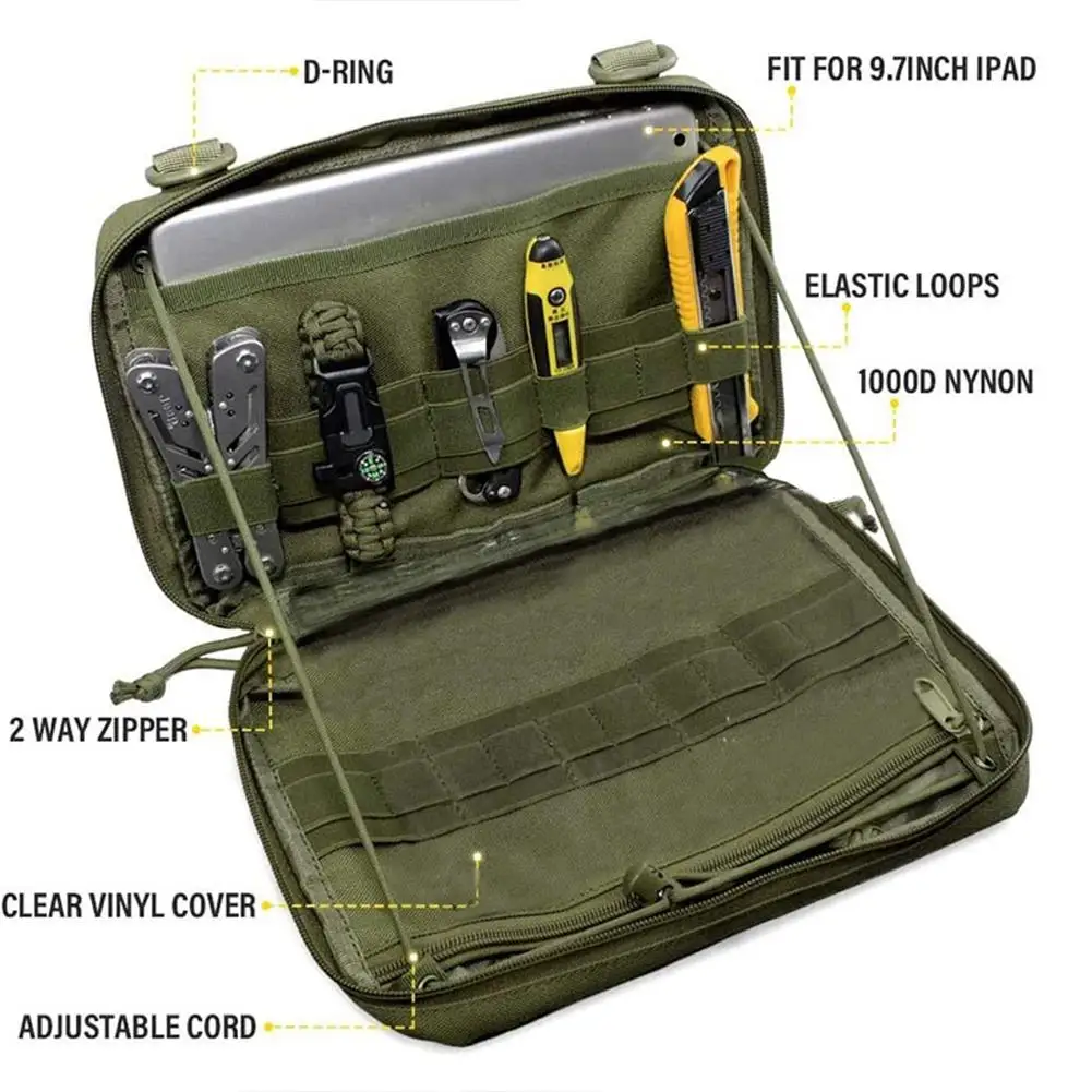 Multifunctional Travel Storage Bag Outdoor Portable Folding Emergency Bag First Aid Case Nylon Fabric Hoop and Ring Durable