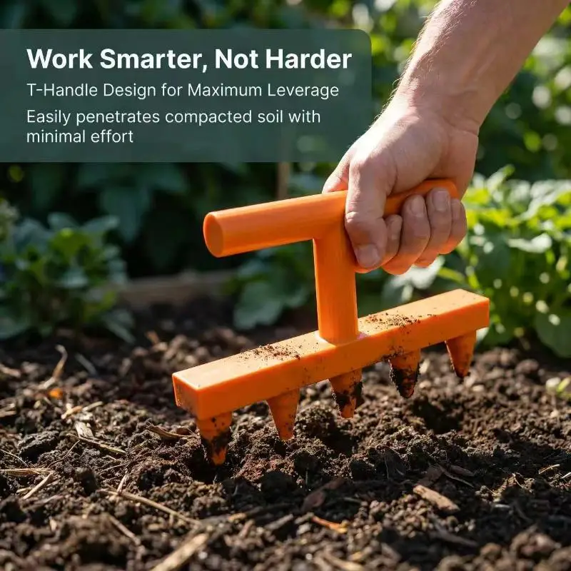 

Versatile Gardening Tool for Seedling Punching and Planting Veggies and Flowers