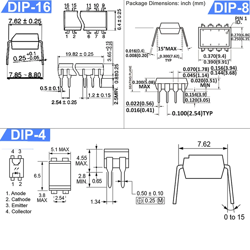 Produktbild von 25 Stück Optokoppler 4N25 – DIP-Gehäuse, Zuverlässige Signalisolierung Für Elektronikprojekte