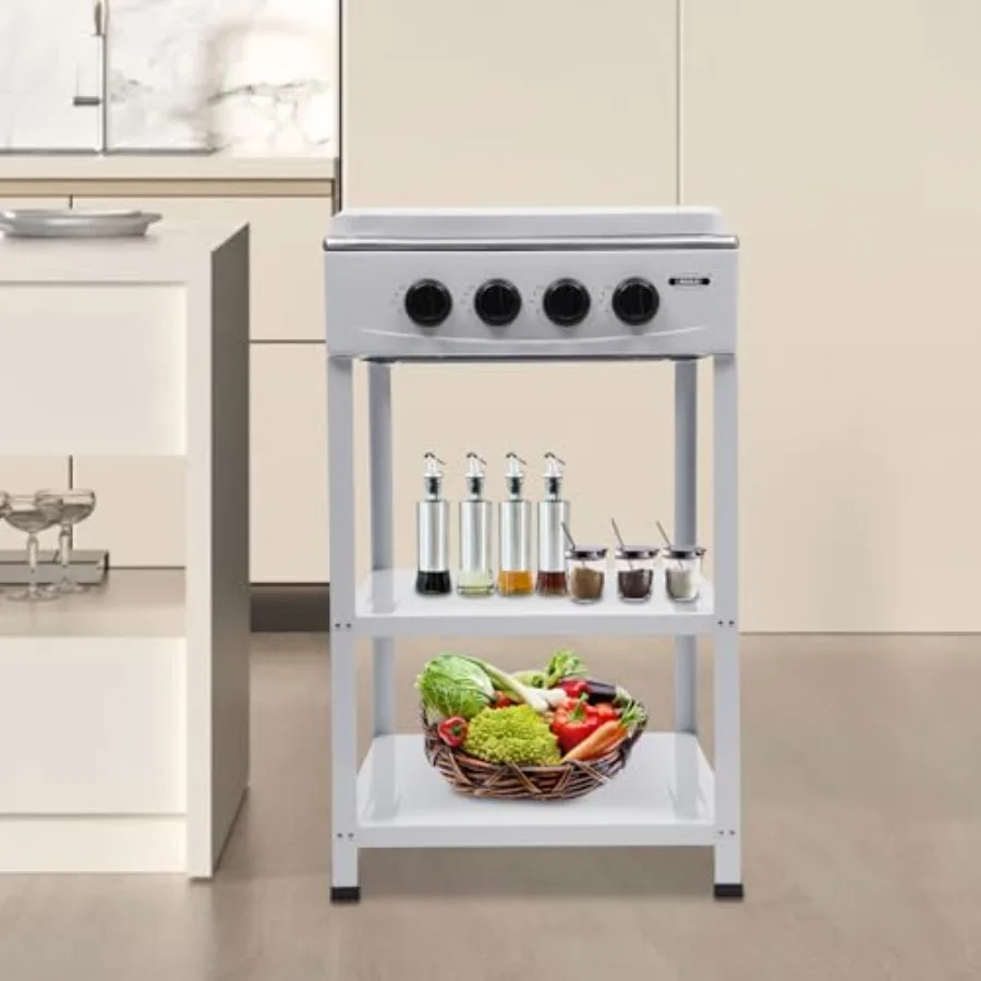 4 الموقد موقد غاز موقد محمول في الهواء الطلق البروبان الشوايات التجارية مطعم المطبخ 2 الطبقة حامل رفوف 4 الشعلات الطبخ الغاز