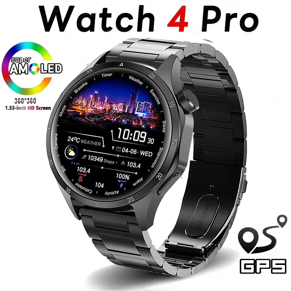 

Новые спортивные умные часы GT5 PRO с GPS, AMOLED HD-экран, фитнес-трекер, Bluetooth-вызов, мониторинг сердечного ритма, умные часы для Huawei