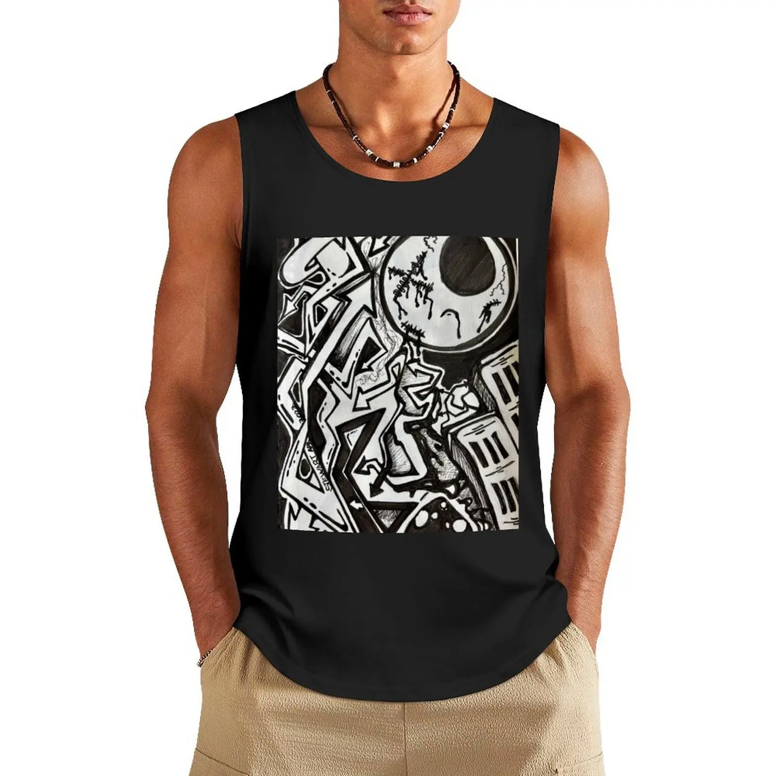 

Mixed Hurt Tank Top Men's gym sleeveless man shirts Men's t-shirt