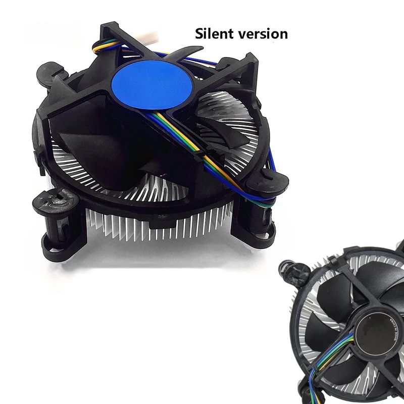 CPU Fan Connector with Aluminum Heatsink, Suitable for Desktop I3/i5/i7 Socket 1150/1155/1156, 3.5-inch Ultra-quiet Fan Cooling