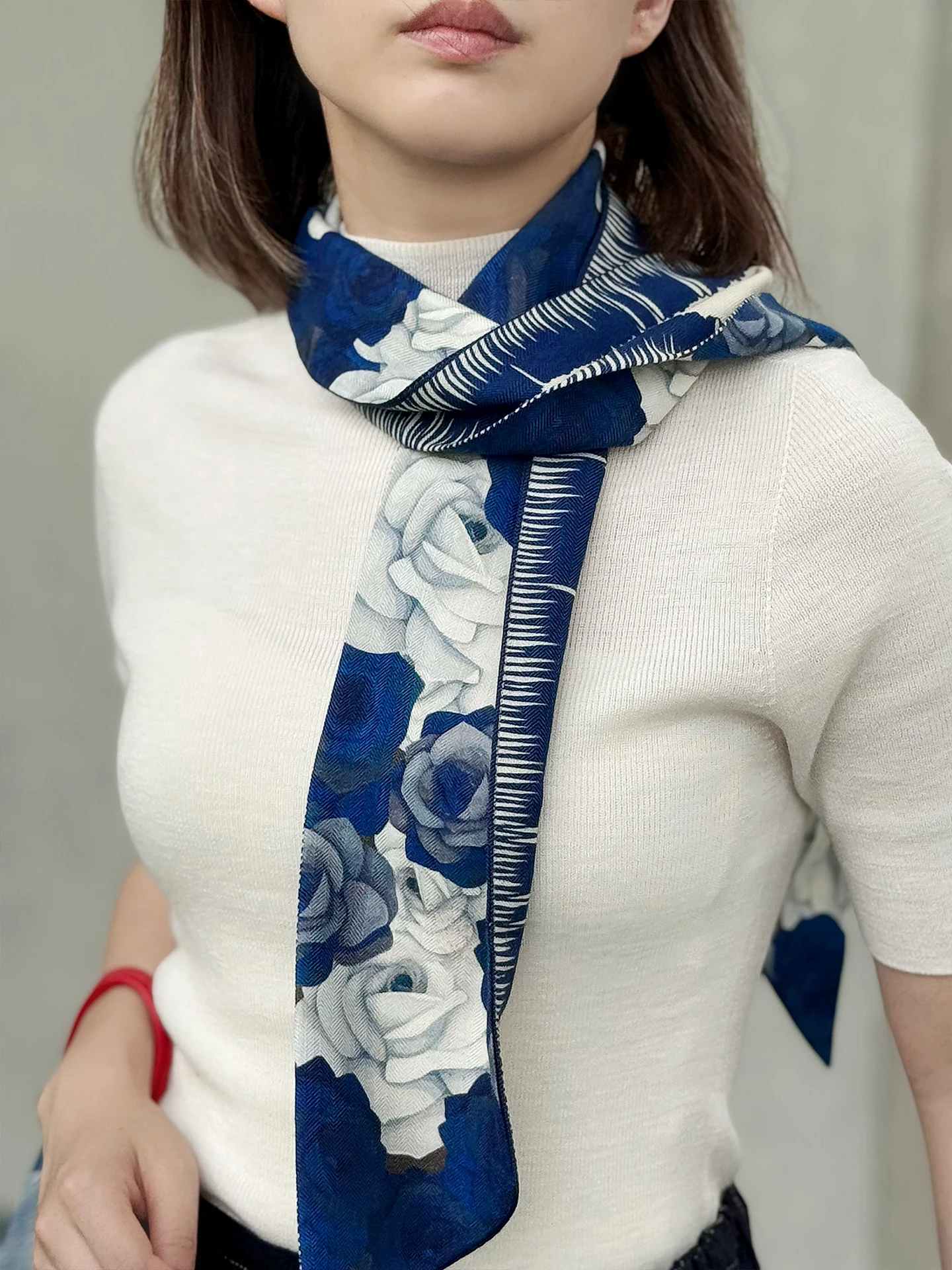 kaliiya-original-design-double-sided-color-block-silk-cashmere-wide-scarf-women's-pointed-corner-long-scarf-versatile-fashion
