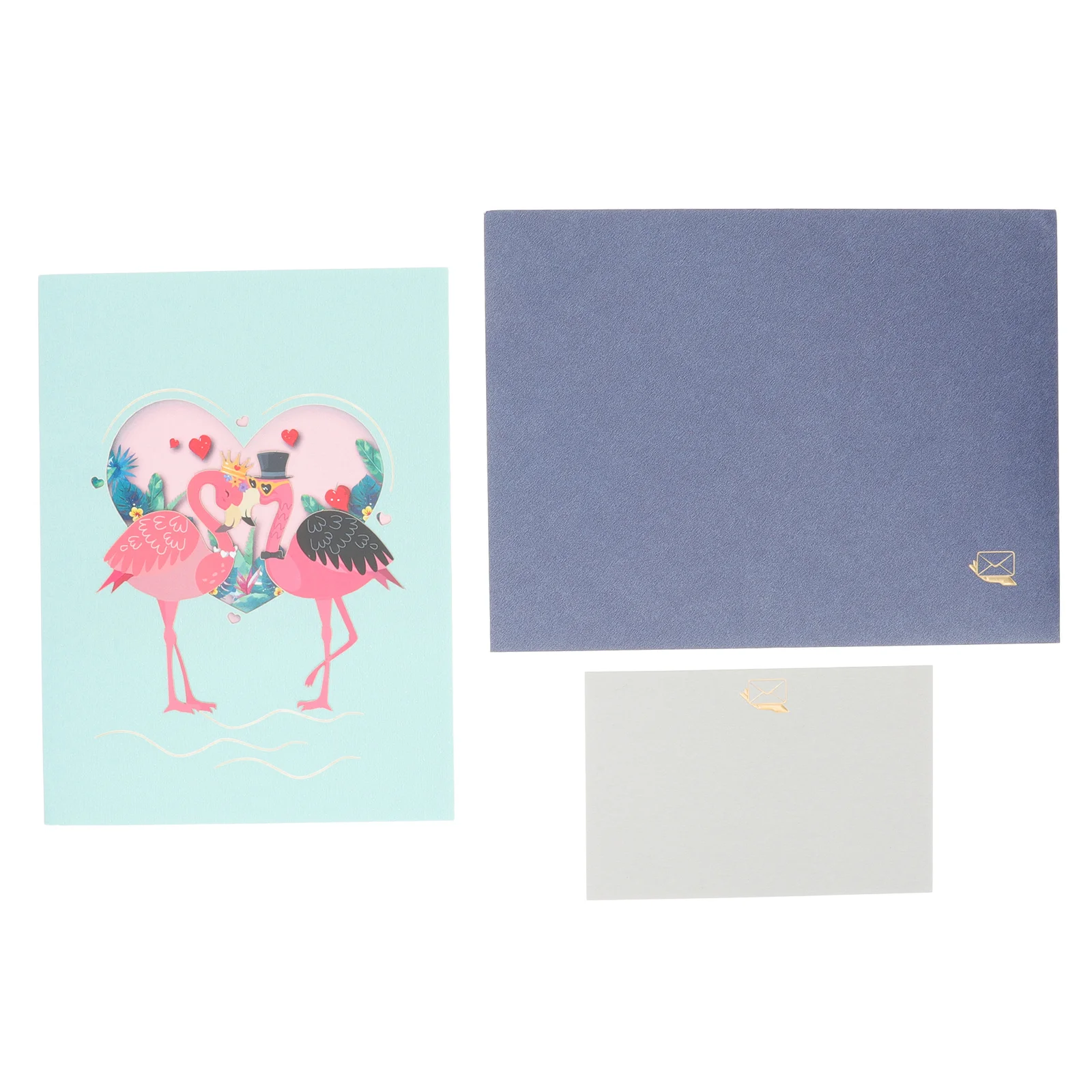 

1set 3D Greeting Wedding Anniversary Gift For Wife Pop-Up Paper Card 3D Blessing Cards Decorative Greeting Card